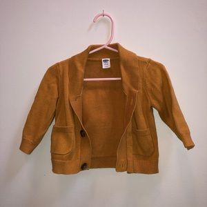 Rust orange button down sweater